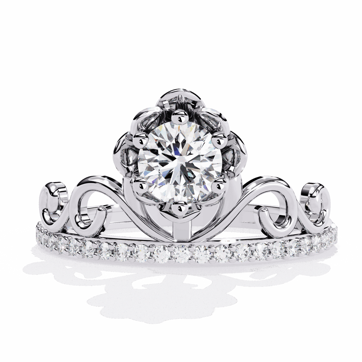 0.5 Carat Round Refined Everyday Look Ring in Moissanite | House of Estara