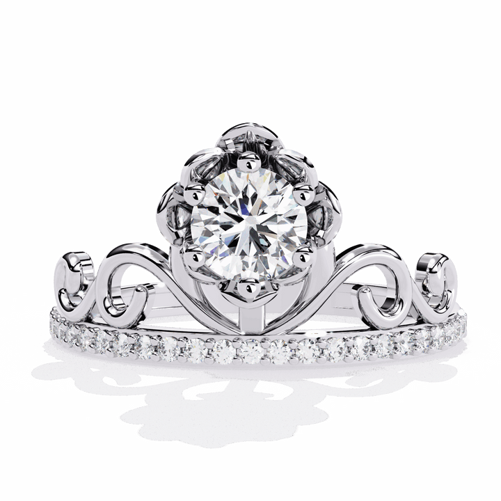 0.5 Carat Round Refined Everyday Look Ring in Moissanite | House of Estara