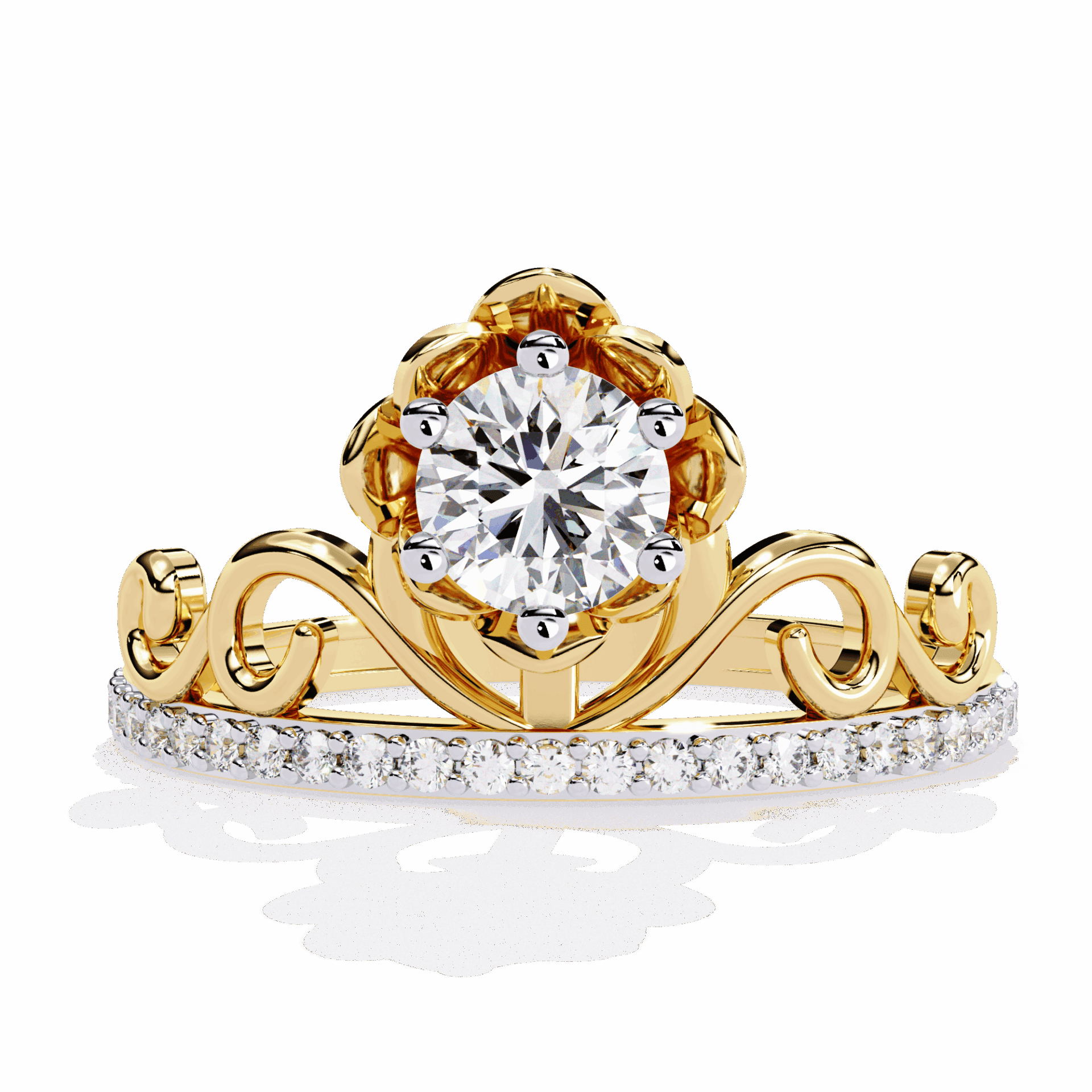 0.5 Carat Round Refined Everyday Look Ring in Moissanite | House of Estara