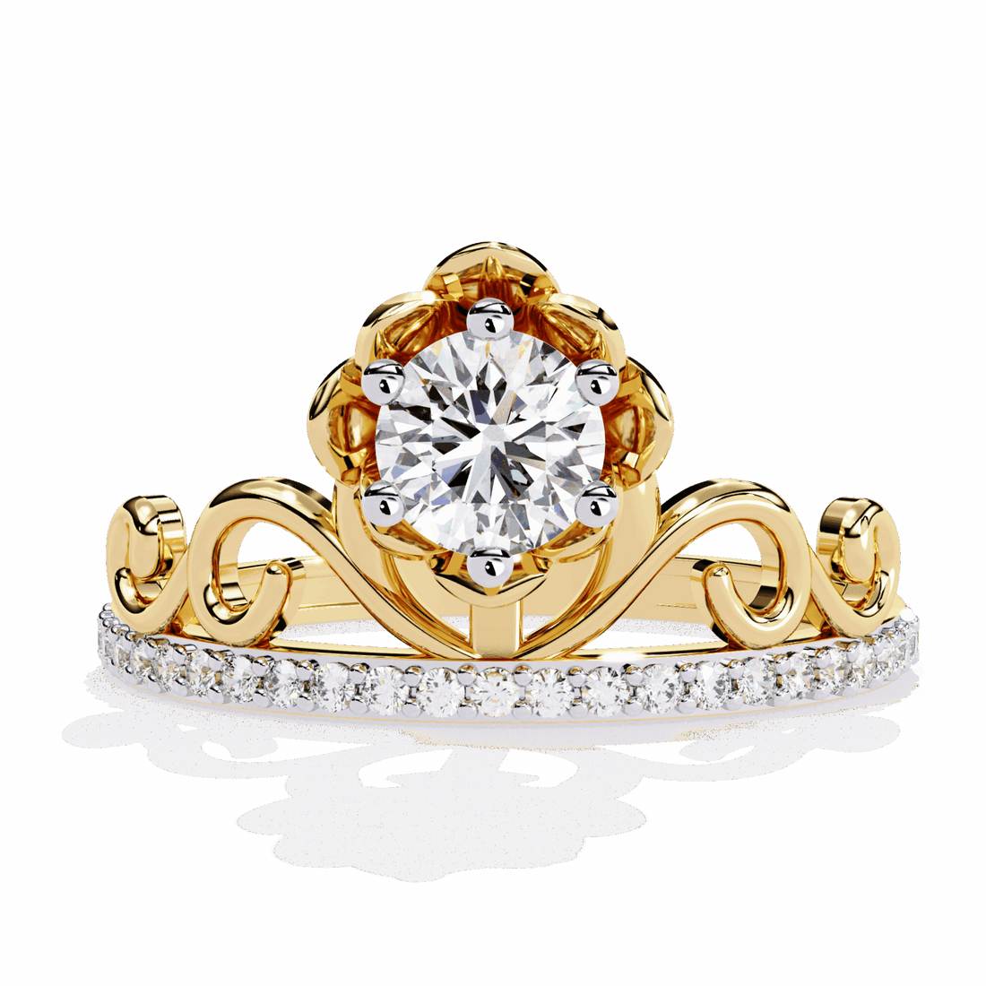 0.5 Carat Round Refined Everyday Look Ring in Moissanite | House of Estara