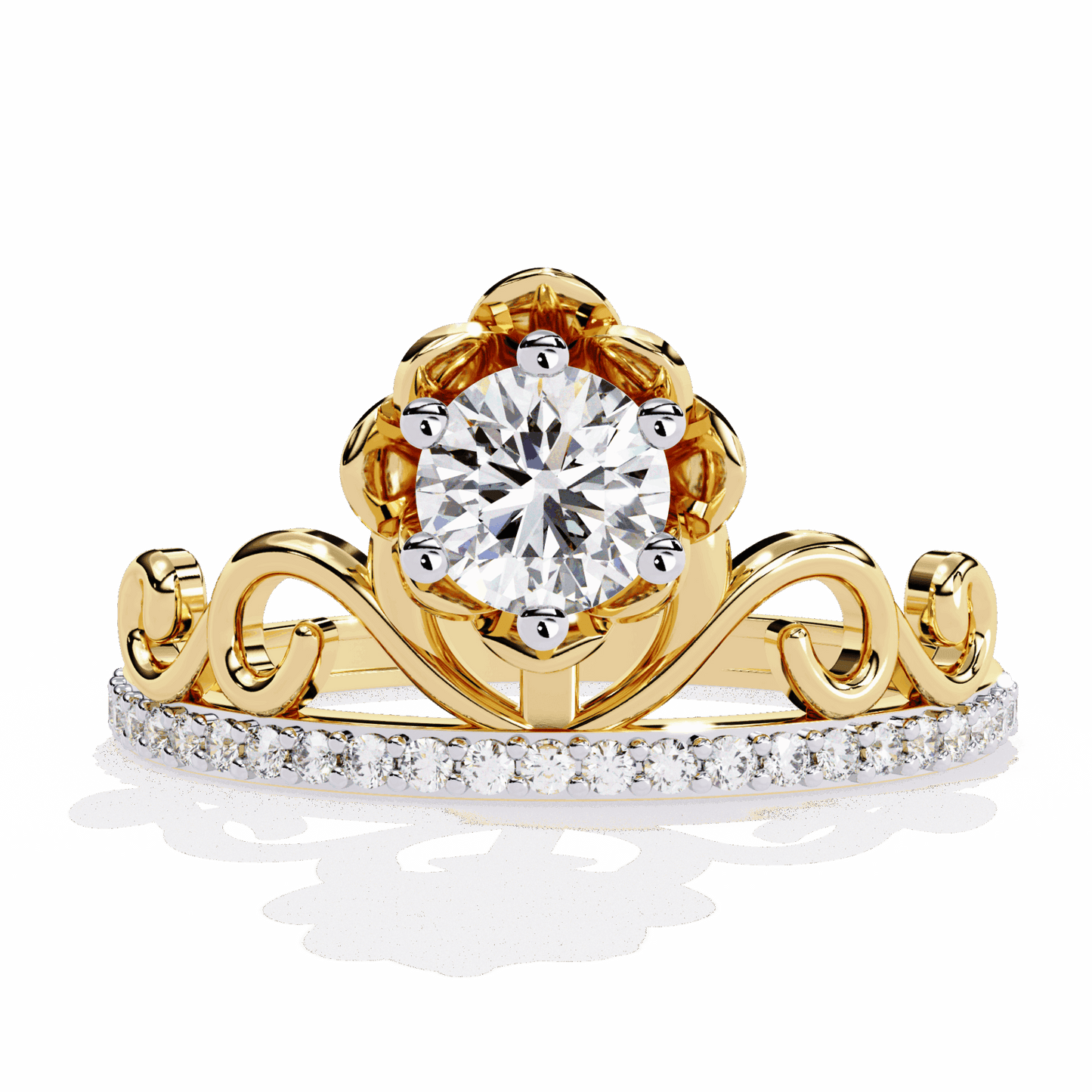 0.5 Carat Round Refined Everyday Look Ring in Moissanite | House of Estara