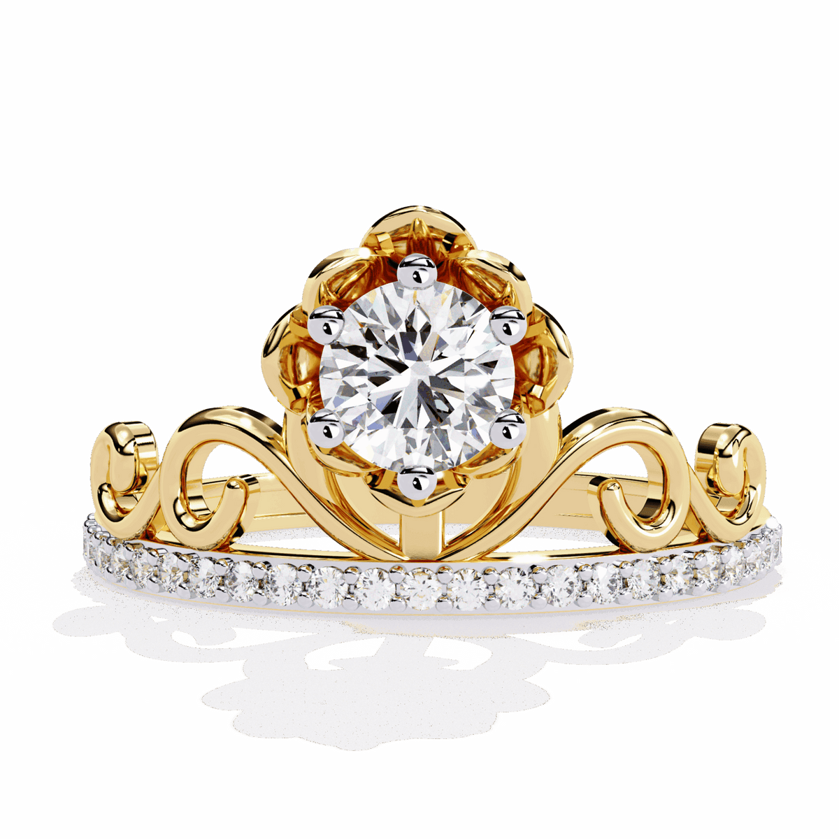 0.5 Carat Round Refined Everyday Look Ring in Moissanite | House of Estara
