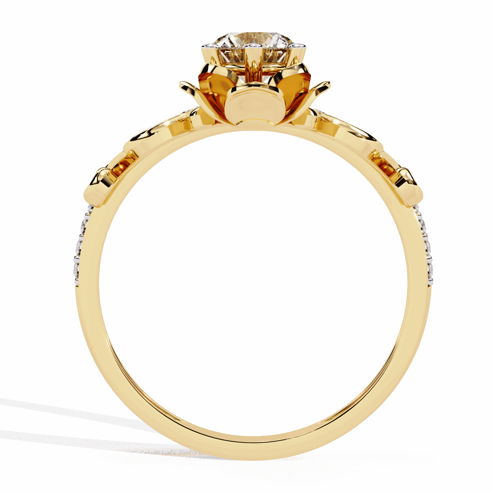 0.5 Carat Round Refined Everyday Look Ring in Moissanite | House of Estara