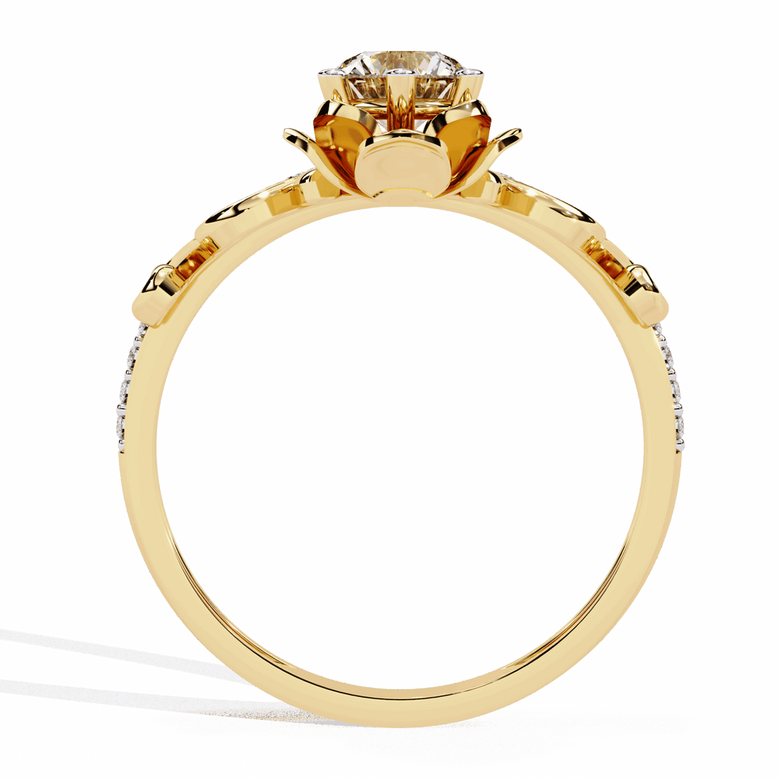 0.5 Carat Round Refined Everyday Look Ring in Moissanite | House of Estara