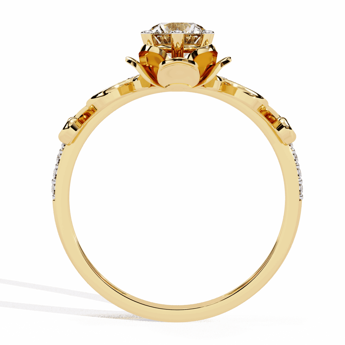 0.5 Carat Round Refined Everyday Look Ring in Moissanite | House of Estara