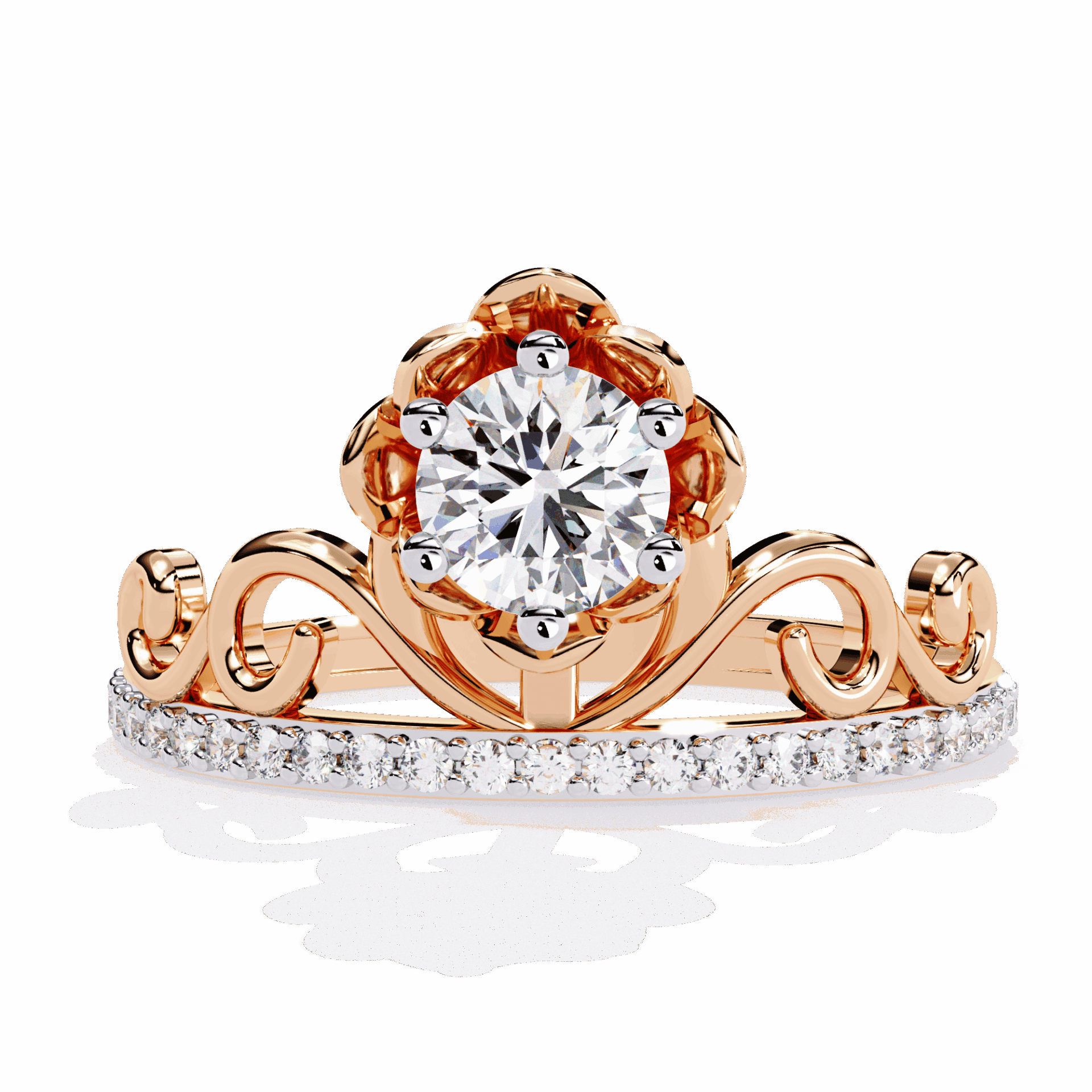 0.5 Carat Round Refined Everyday Look Ring in Moissanite | House of Estara