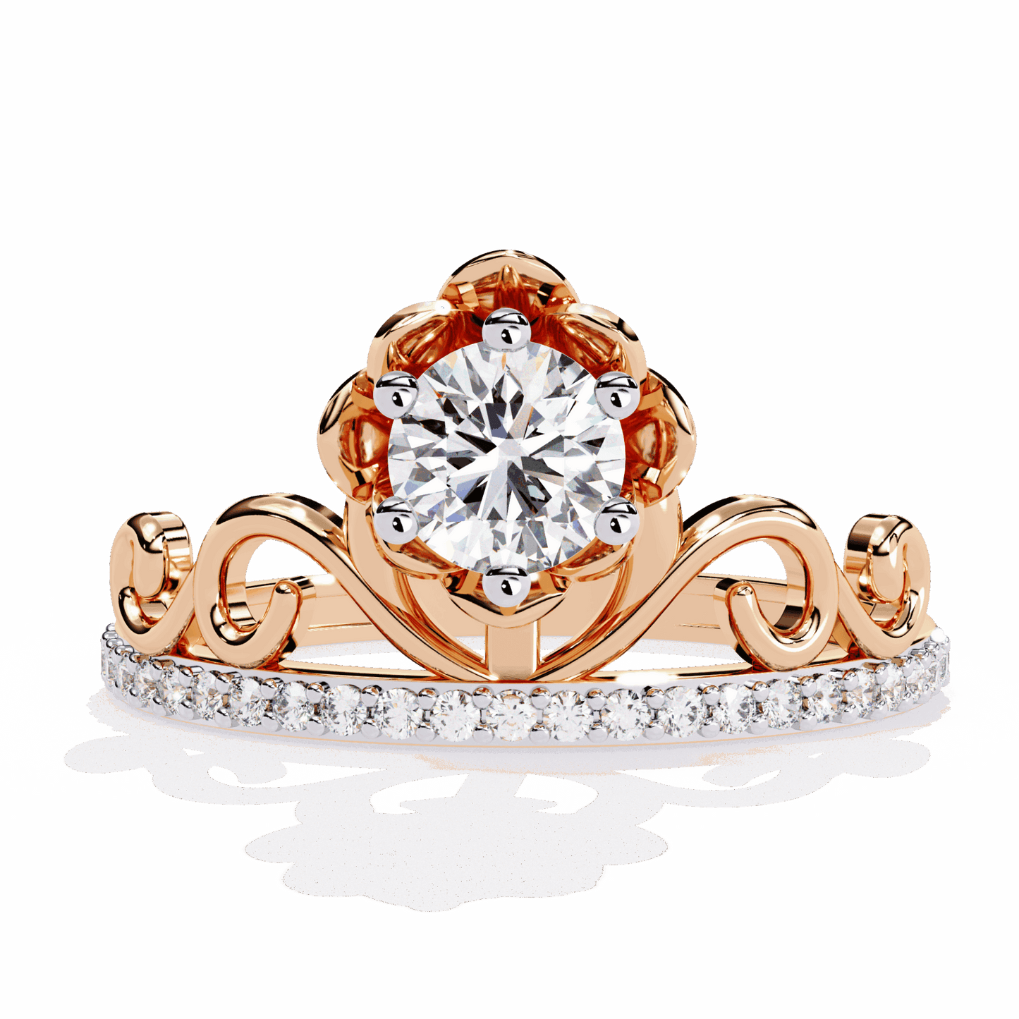 0.5 Carat Round Refined Everyday Look Ring in Moissanite | House of Estara