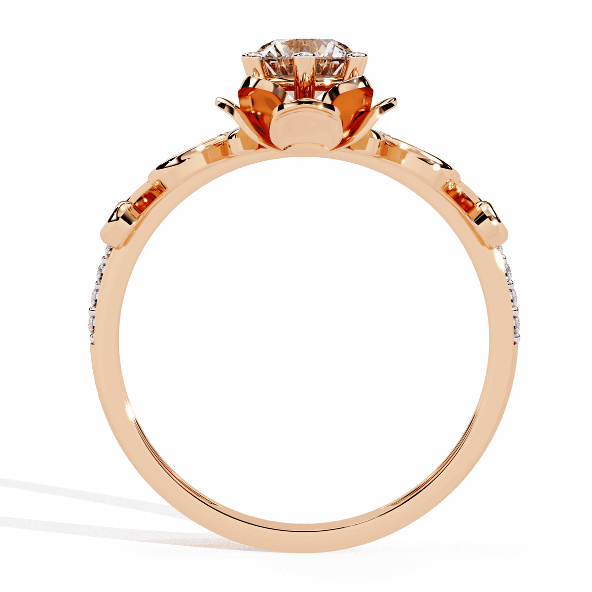 0.5 Carat Round Refined Everyday Look Ring in Moissanite | House of Estara