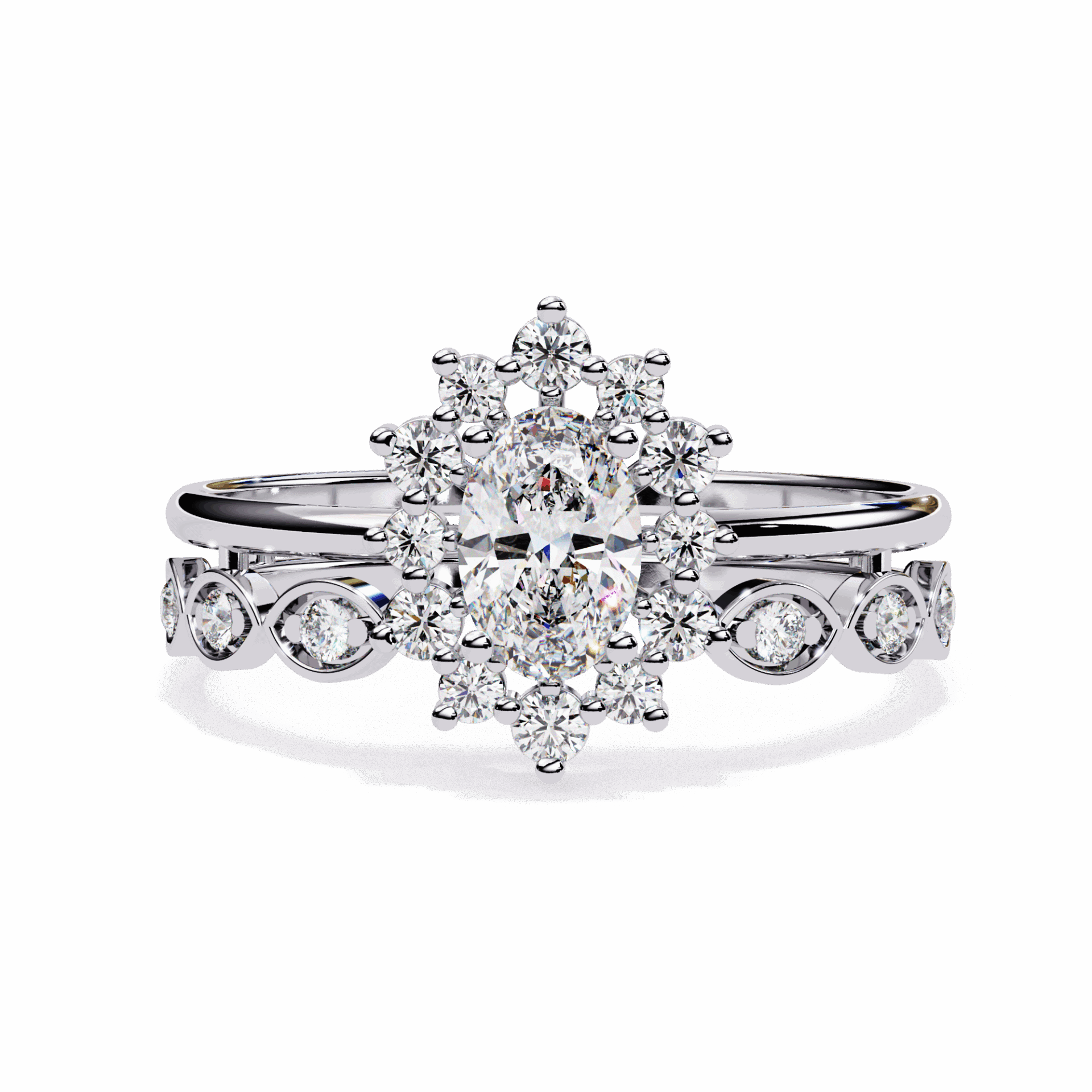 0.5 Carat Oval Refined Everyday Look Ring in Moissanite | House of Estara