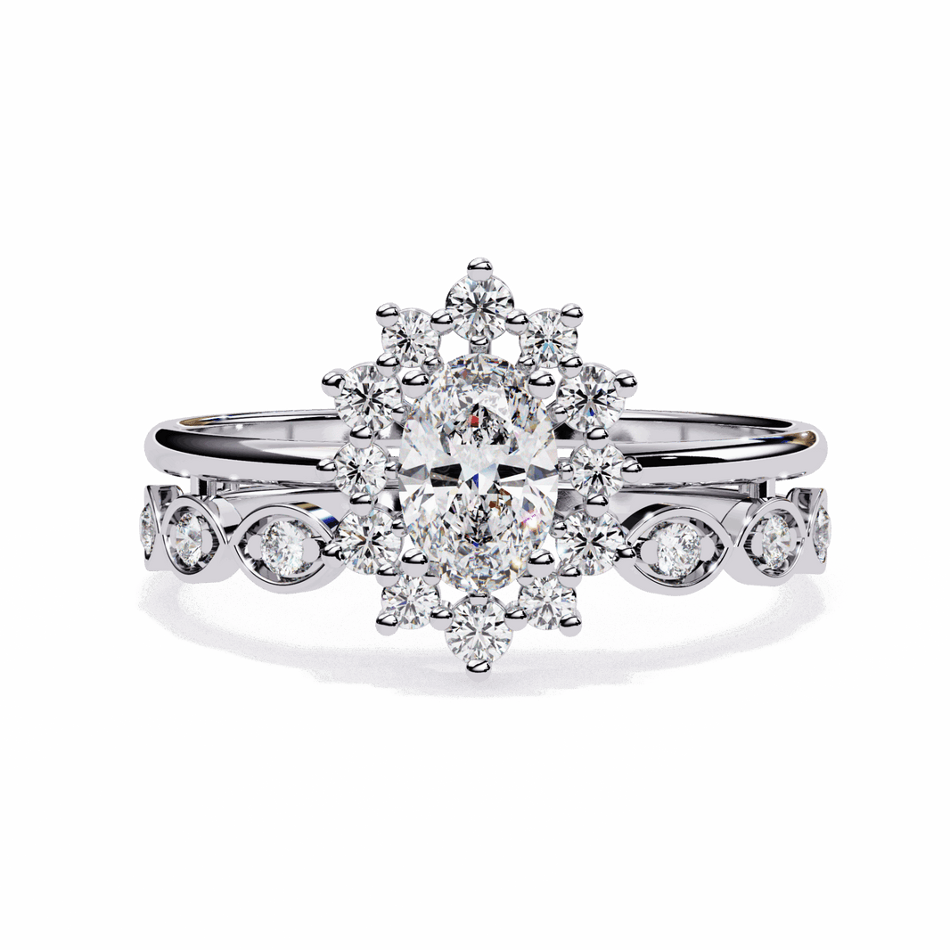0.5 Carat Oval Refined Everyday Look Ring in Moissanite | House of Estara