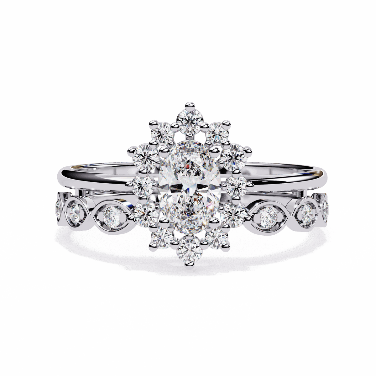 0.5 Carat Oval Refined Everyday Look Ring in Moissanite | House of Estara