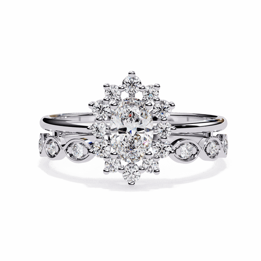 0.5 Carat Oval Refined Everyday Look Ring in Moissanite | House of Estara