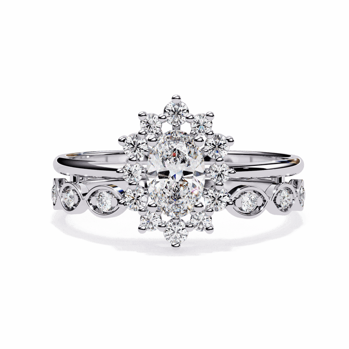 0.5 Carat Oval Refined Everyday Look Ring in Moissanite | House of Estara