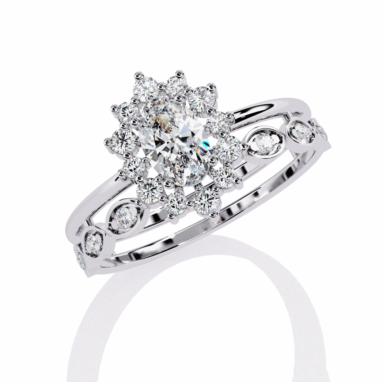 0.5 Carat Oval Refined Everyday Look Ring in Moissanite | House of Estara