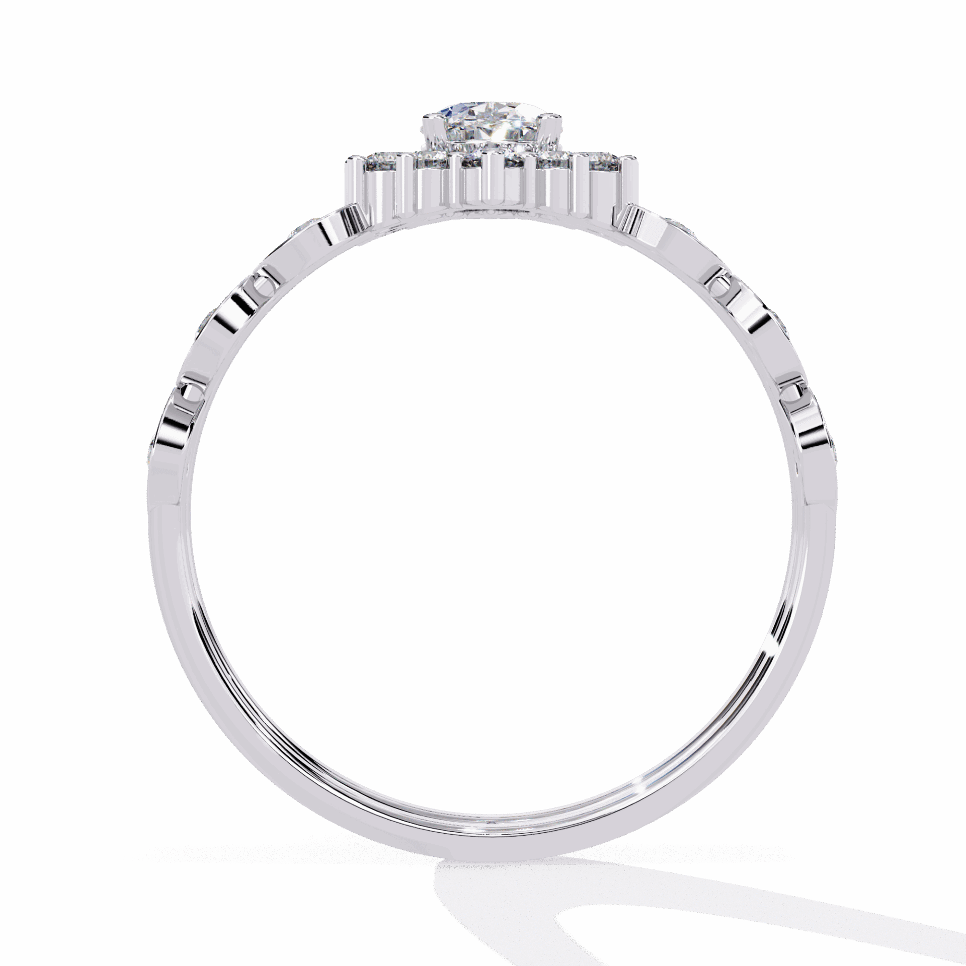 0.5 Carat Oval Refined Everyday Look Ring in Moissanite | House of Estara