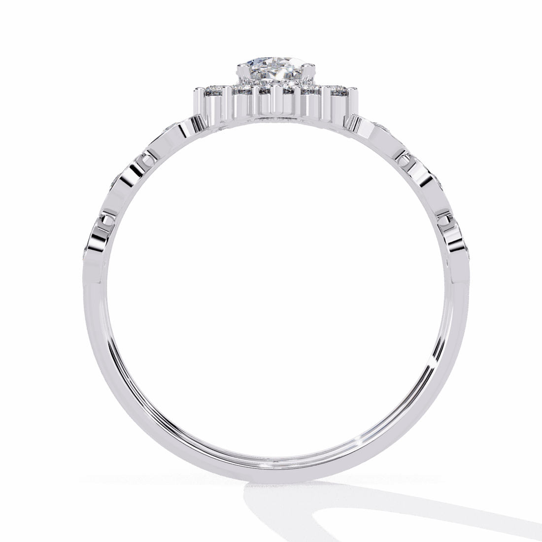 0.5 Carat Oval Refined Everyday Look Ring in Moissanite | House of Estara