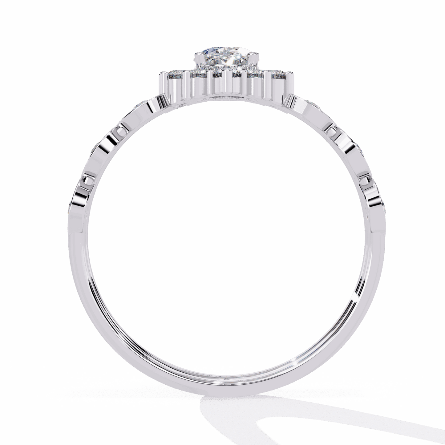 0.5 Carat Oval Refined Everyday Look Ring in Moissanite | House of Estara