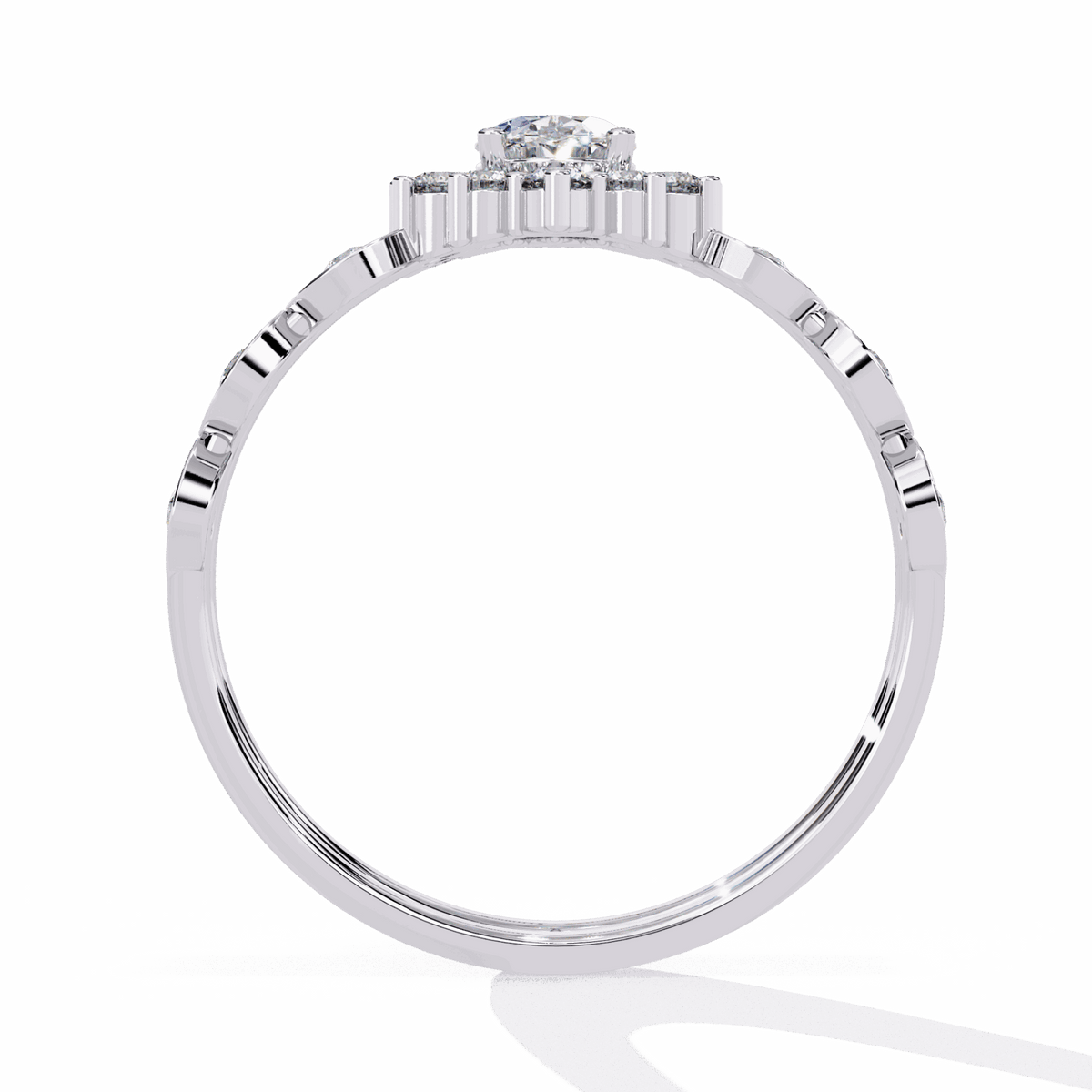 0.5 Carat Oval Refined Everyday Look Ring in Moissanite | House of Estara