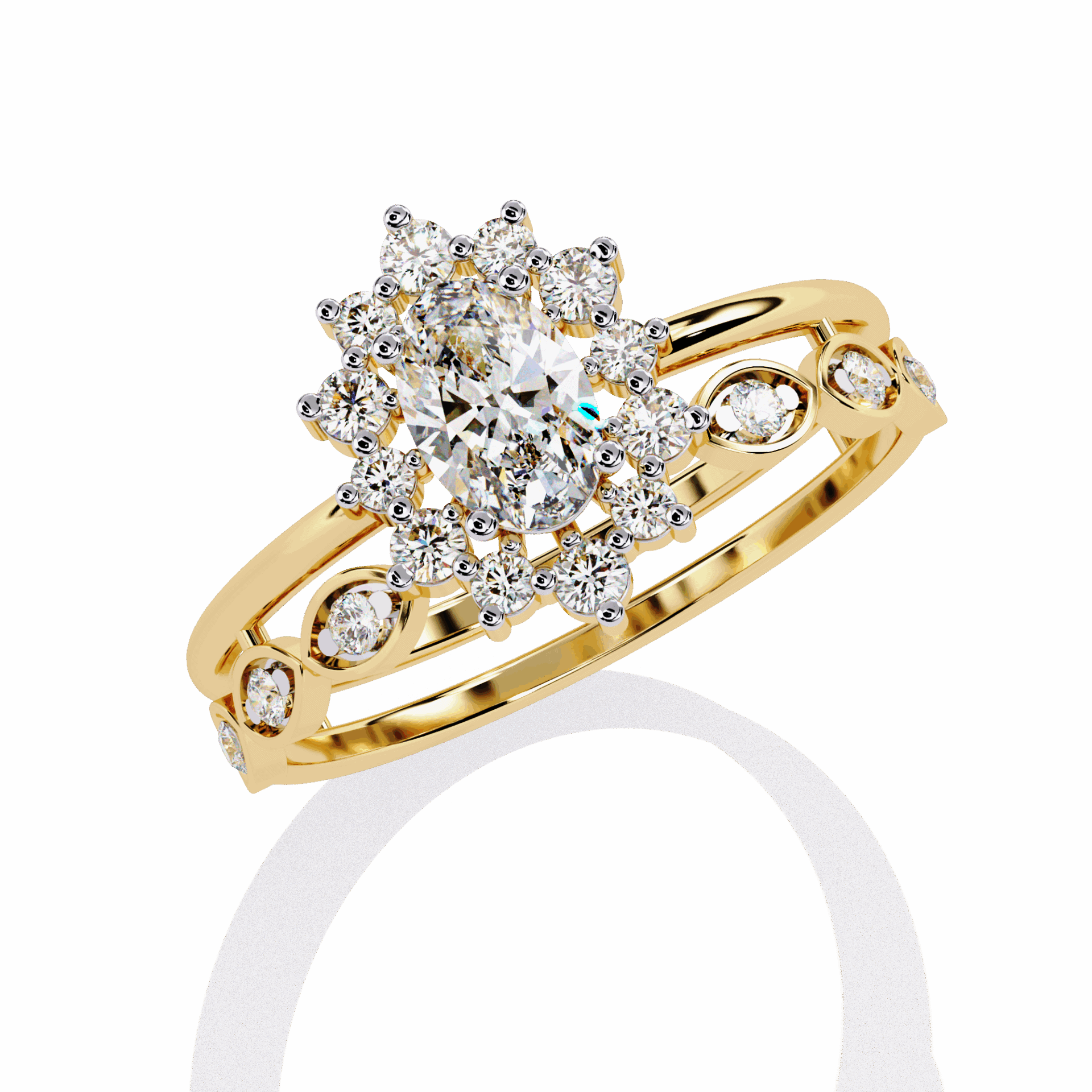 0.5 Carat Oval Refined Everyday Look Ring in Moissanite | House of Estara