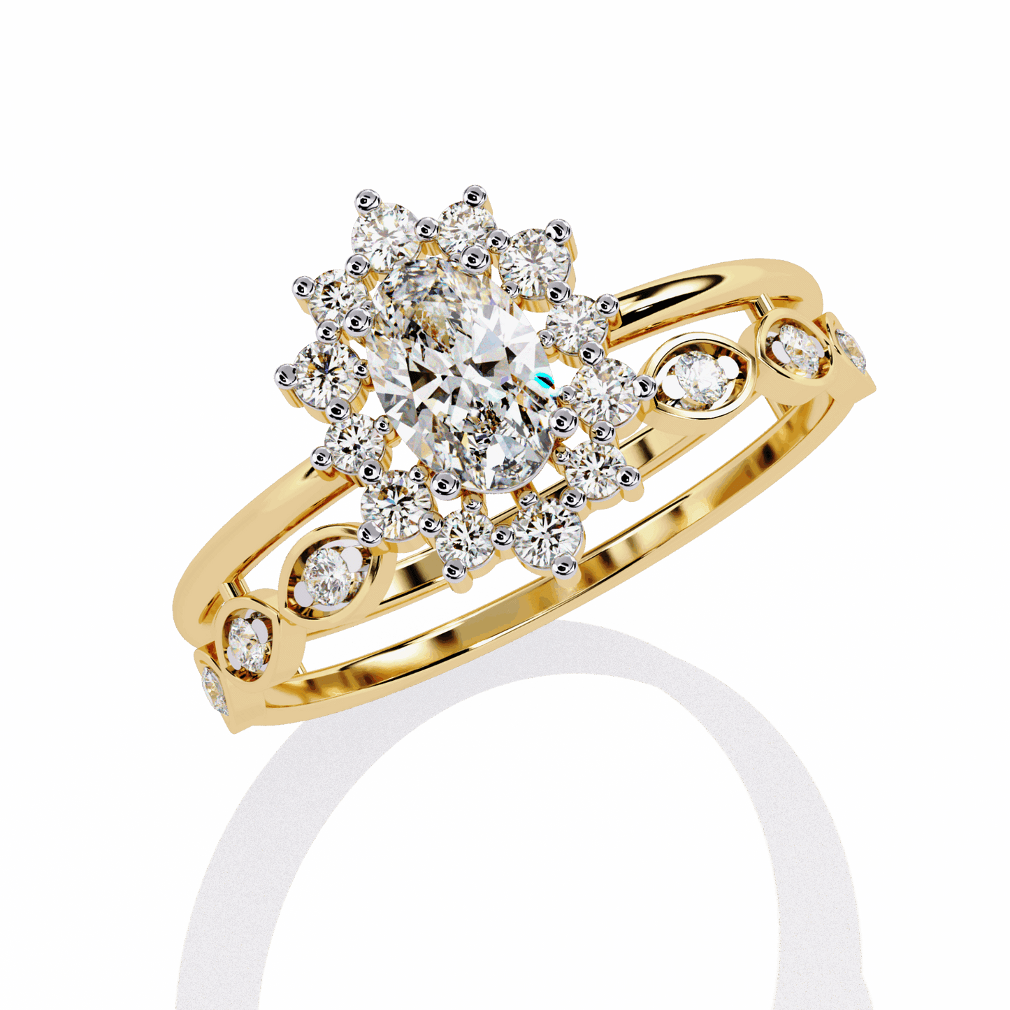 0.5 Carat Oval Refined Everyday Look Ring in Moissanite | House of Estara