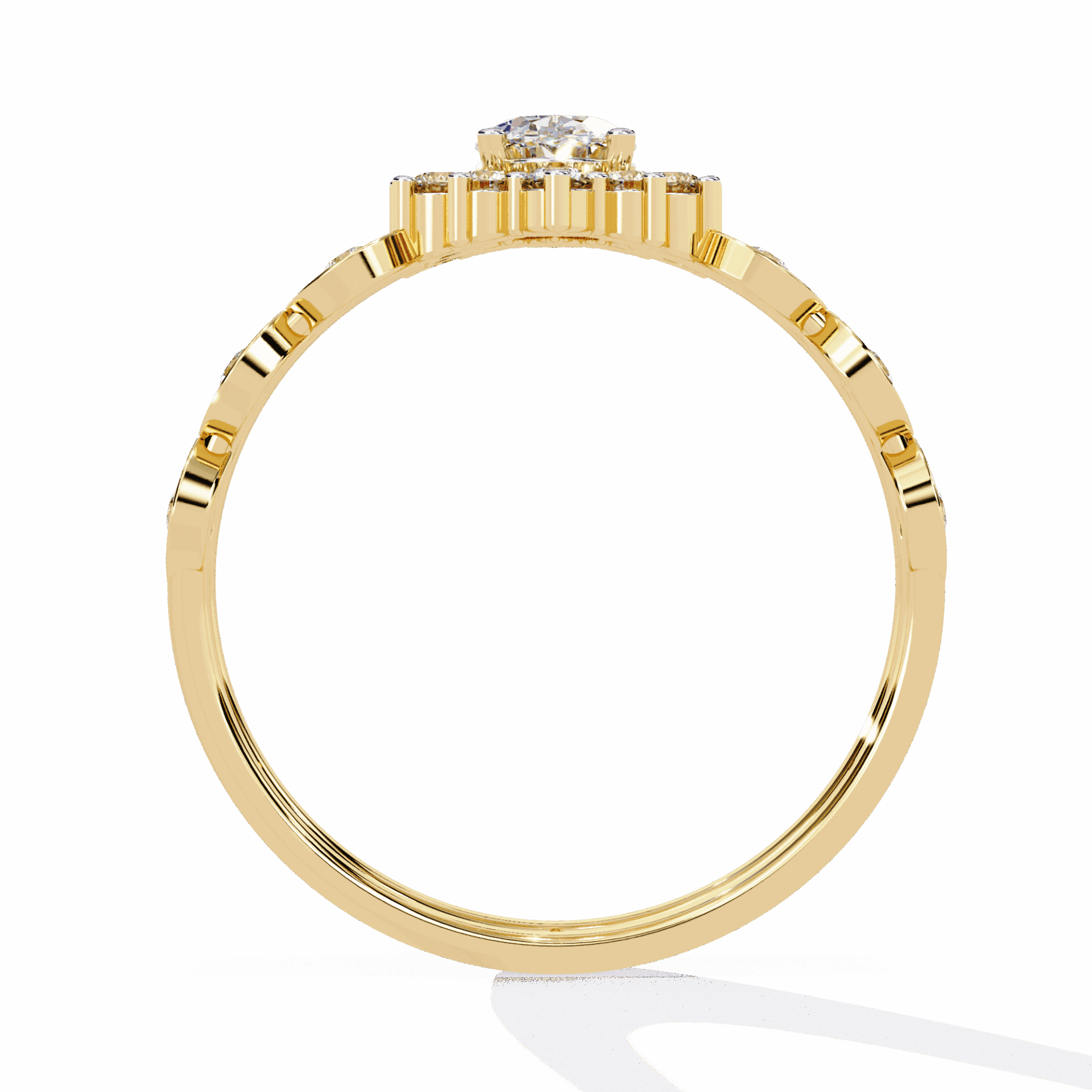 0.5 Carat Oval Refined Everyday Look Ring in Moissanite | House of Estara