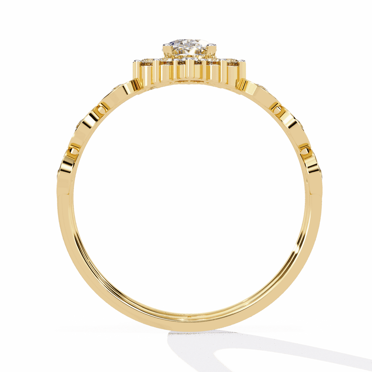 0.5 Carat Oval Refined Everyday Look Ring in Moissanite | House of Estara