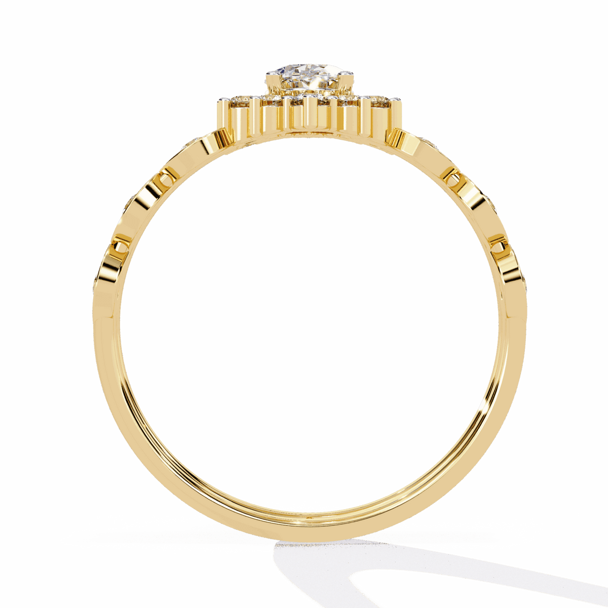 0.5 Carat Oval Refined Everyday Look Ring in Moissanite | House of Estara