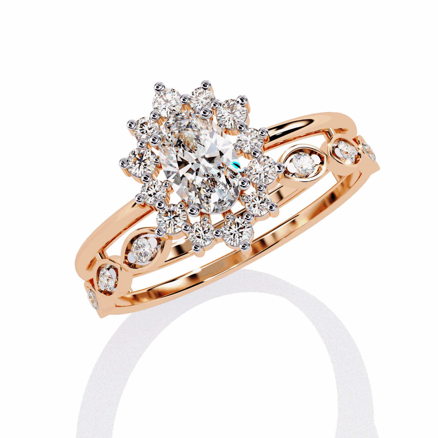 0.5 Carat Oval Refined Everyday Look Ring in Moissanite | House of Estara