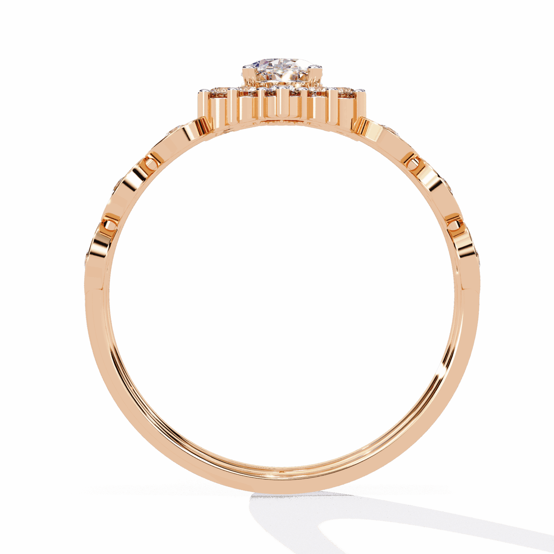 0.5 Carat Oval Refined Everyday Look Ring in Moissanite | House of Estara