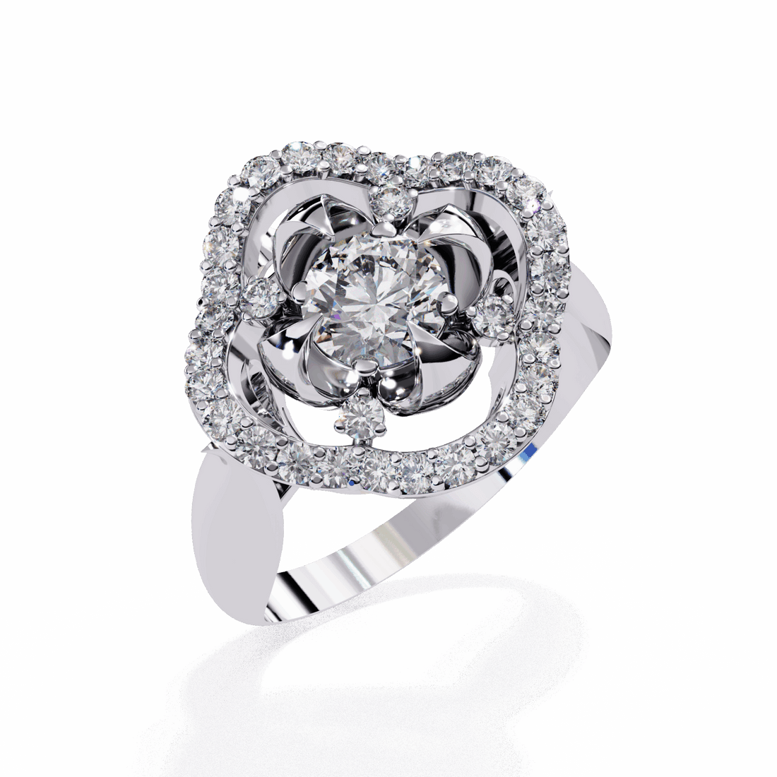 0.75 Carat Round Refined Everyday Look Ring in Moissanite | House of Estara