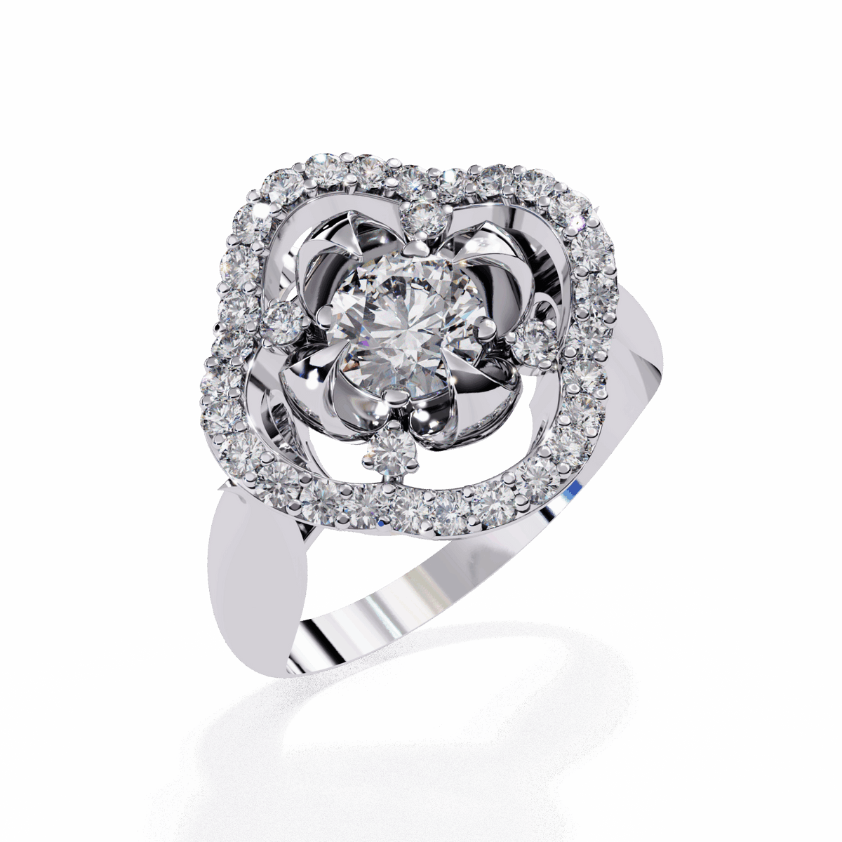 0.75 Carat Round Refined Everyday Look Ring in Moissanite | House of Estara