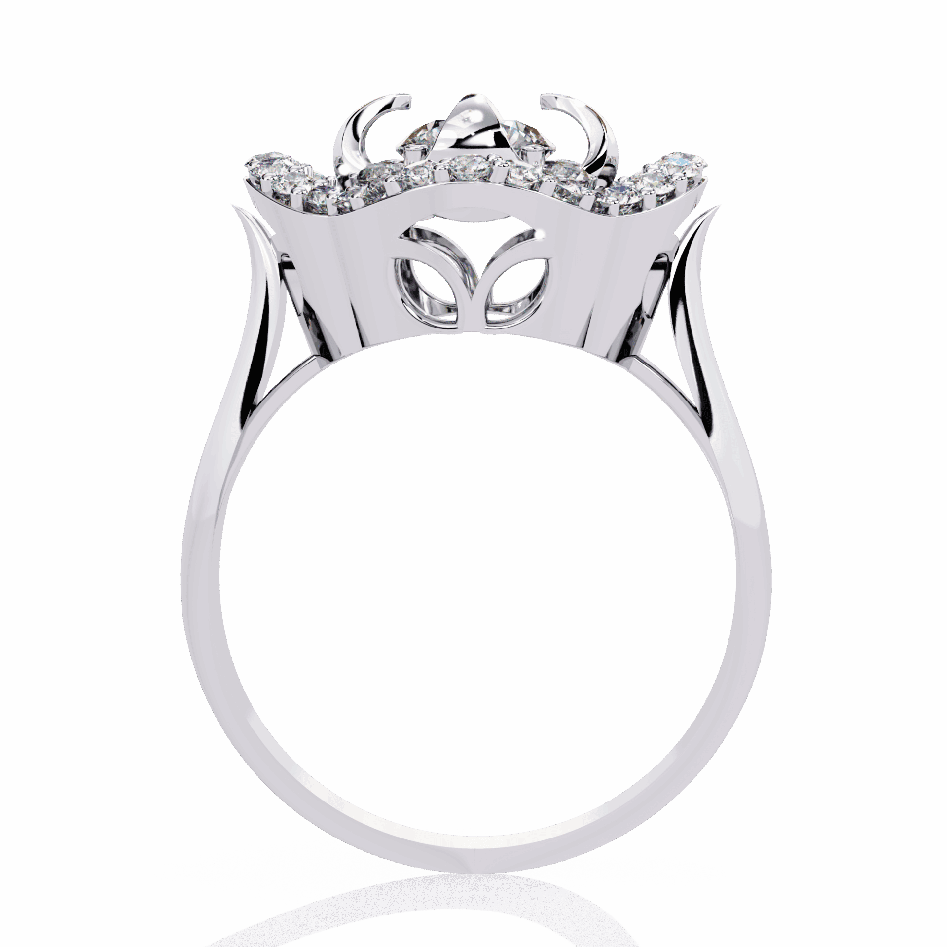 0.75 Carat Round Refined Everyday Look Ring in Moissanite | House of Estara