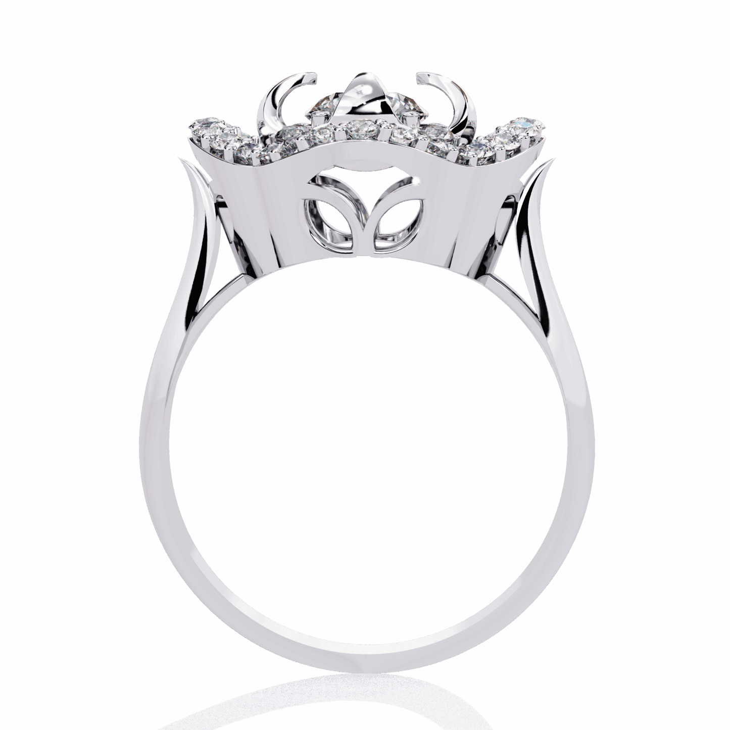 0.75 Carat Round Refined Everyday Look Ring in Moissanite | House of Estara