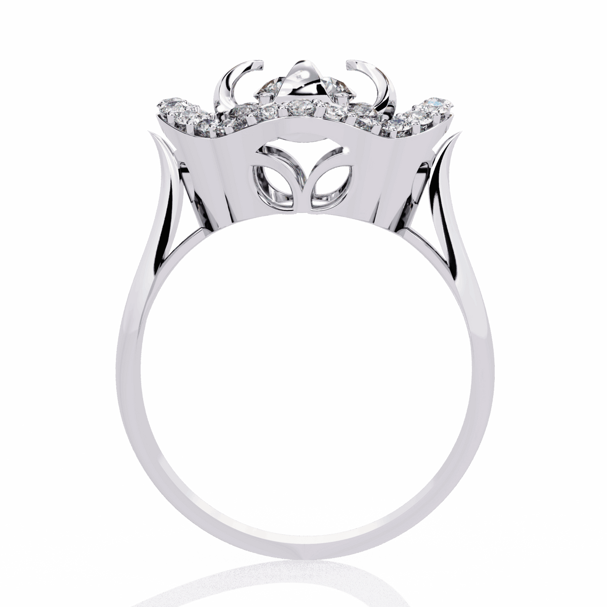 0.75 Carat Round Refined Everyday Look Ring in Moissanite | House of Estara
