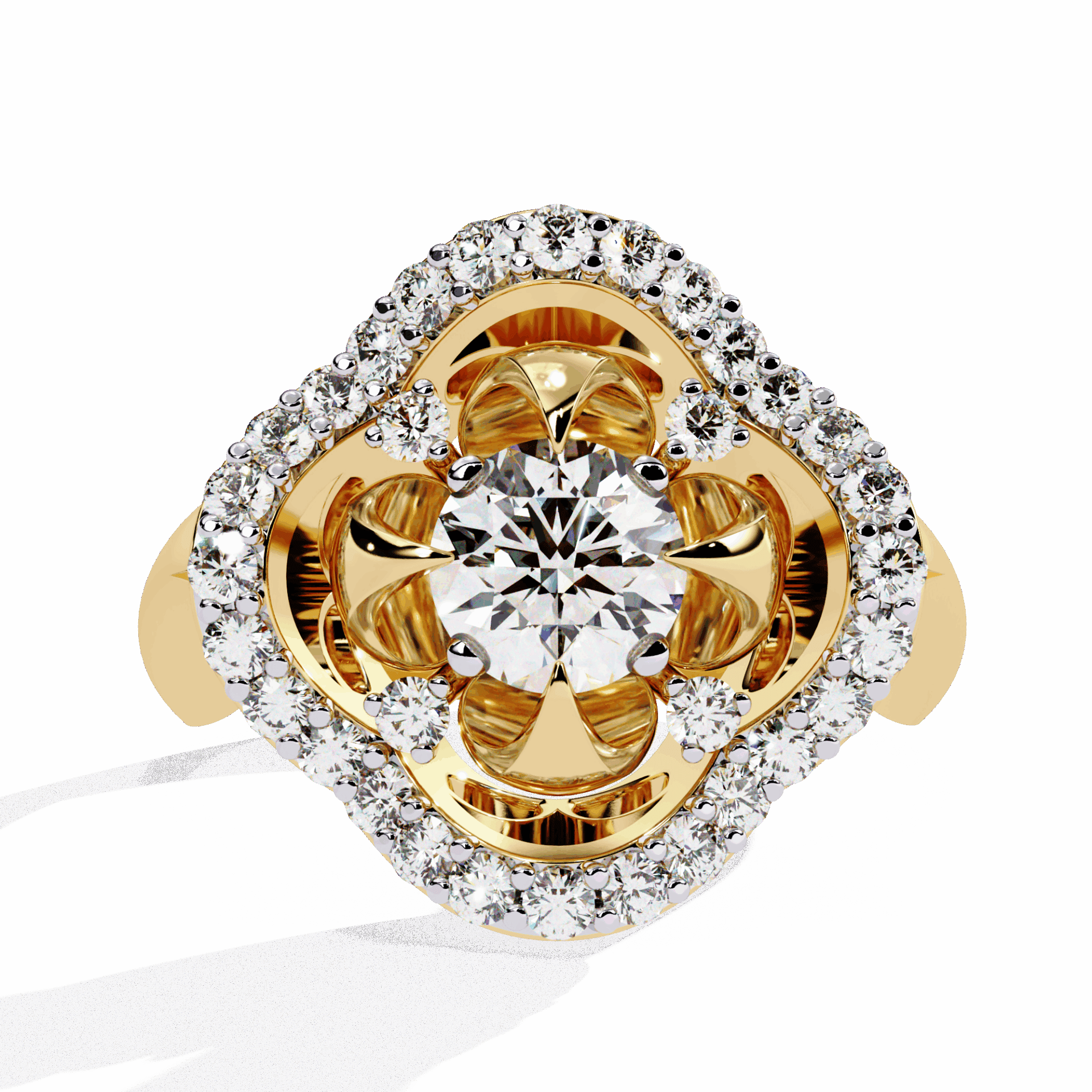 0.75 Carat Round Refined Everyday Look Ring in Moissanite | House of Estara