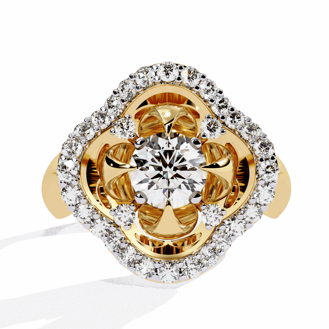 0.75 Carat Round Refined Everyday Look Ring in Moissanite | House of Estara