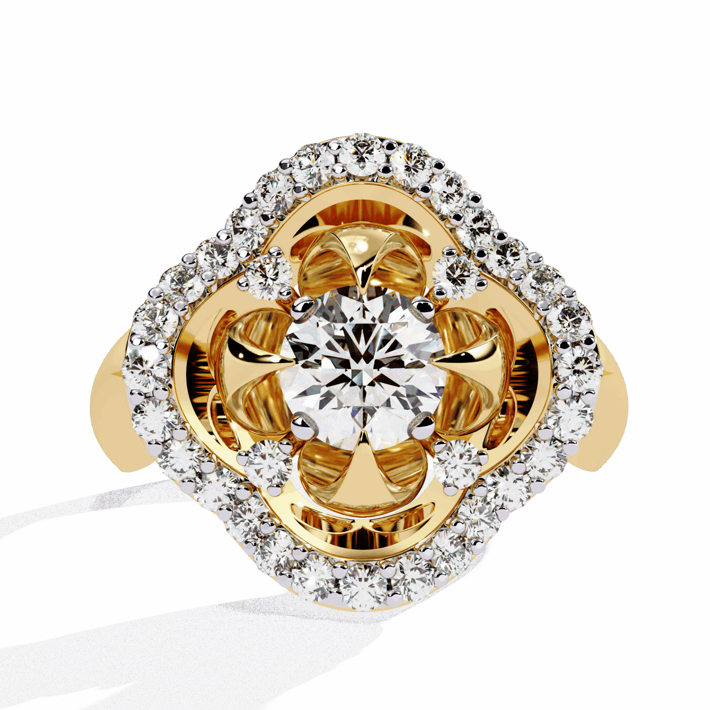 0.75 Carat Round Refined Everyday Look Ring in Moissanite | House of Estara