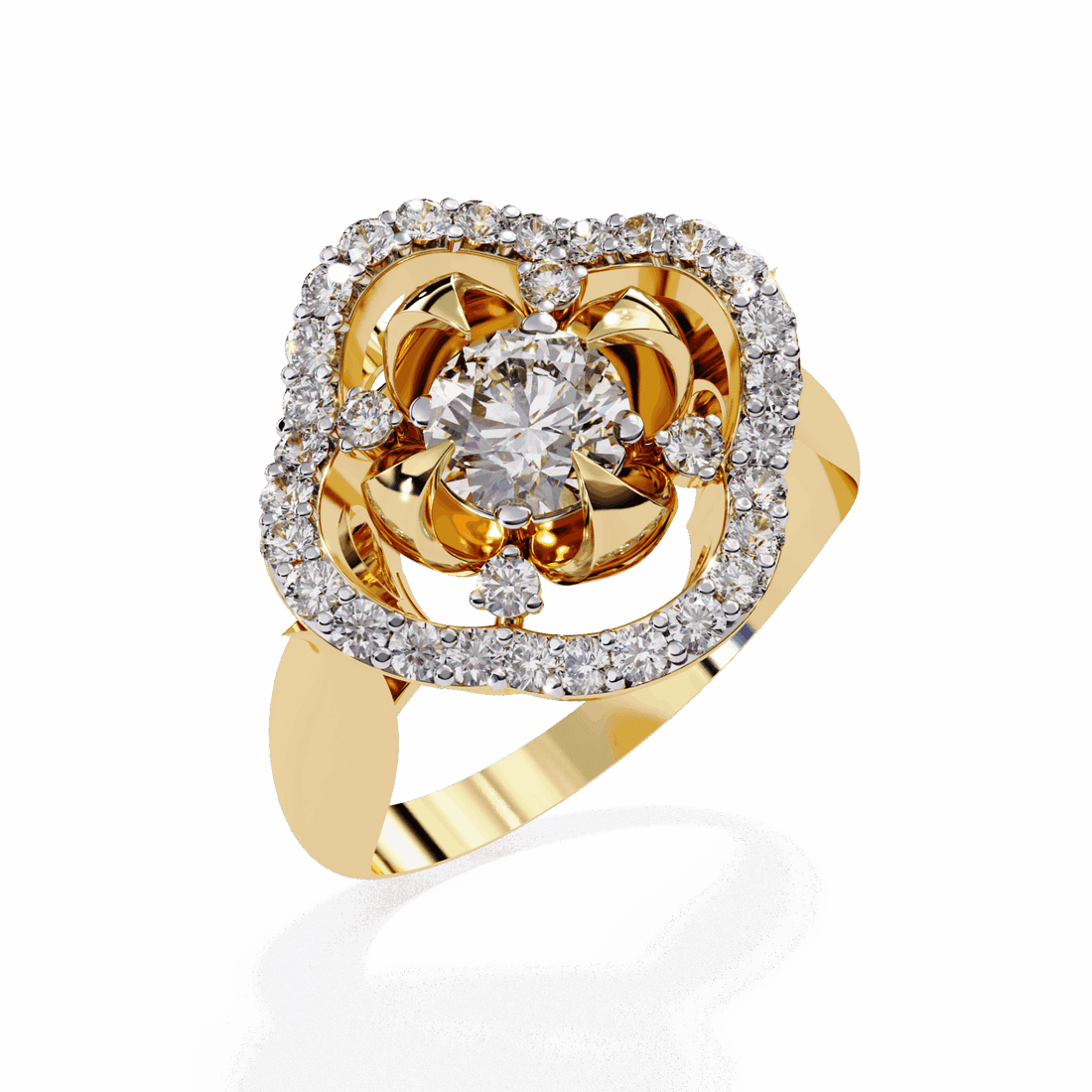 0.75 Carat Round Refined Everyday Look Ring in Moissanite | House of Estara