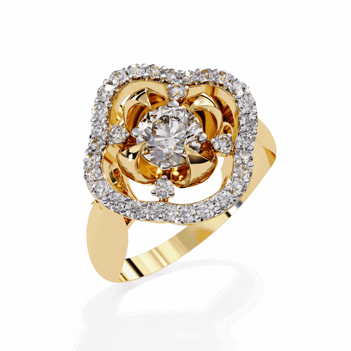 0.75 Carat Round Refined Everyday Look Ring in Moissanite | House of Estara