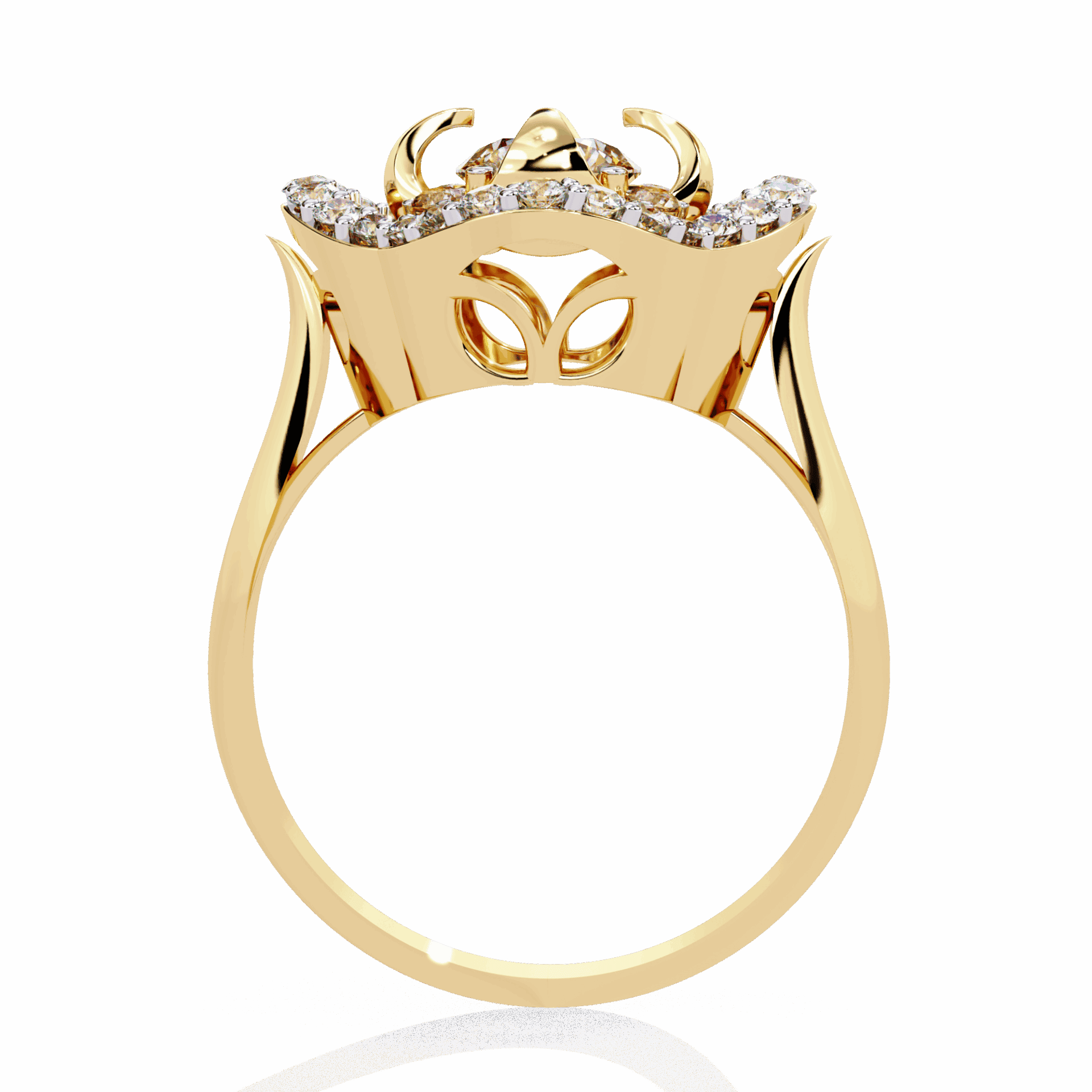 0.75 Carat Round Refined Everyday Look Ring in Moissanite | House of Estara