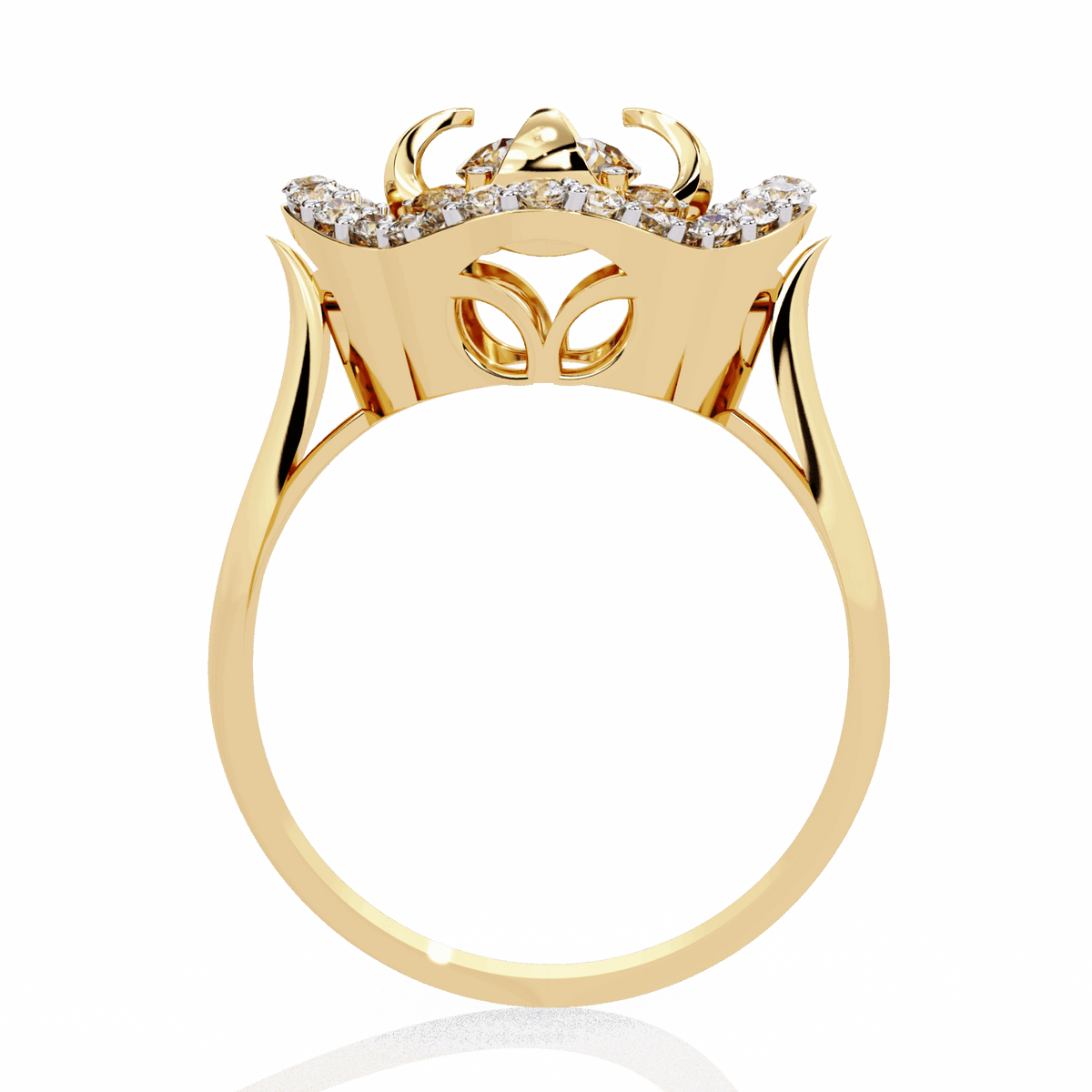 0.75 Carat Round Refined Everyday Look Ring in Moissanite | House of Estara