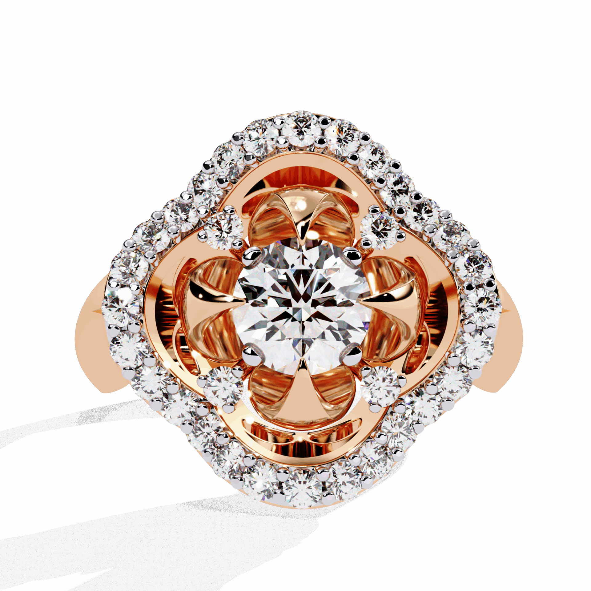 0.75 Carat Round Refined Everyday Look Ring in Moissanite | House of Estara