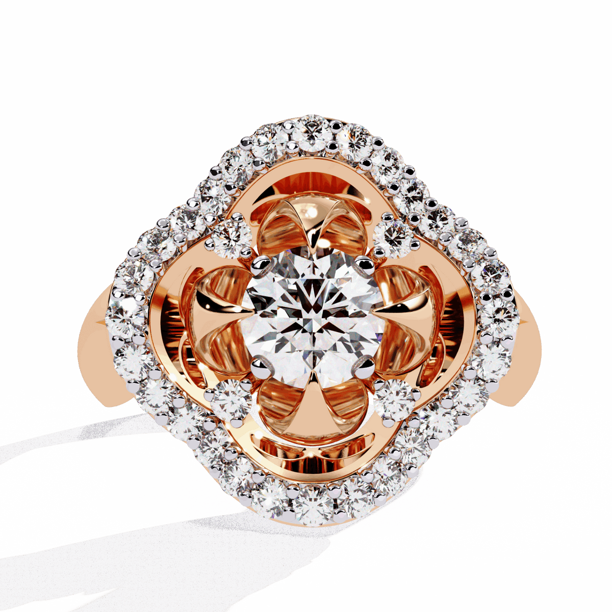 0.75 Carat Round Refined Everyday Look Ring in Moissanite | House of Estara