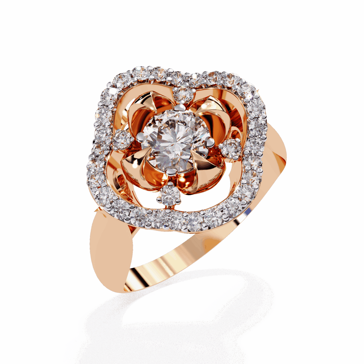 0.75 Carat Round Refined Everyday Look Ring in Moissanite | House of Estara