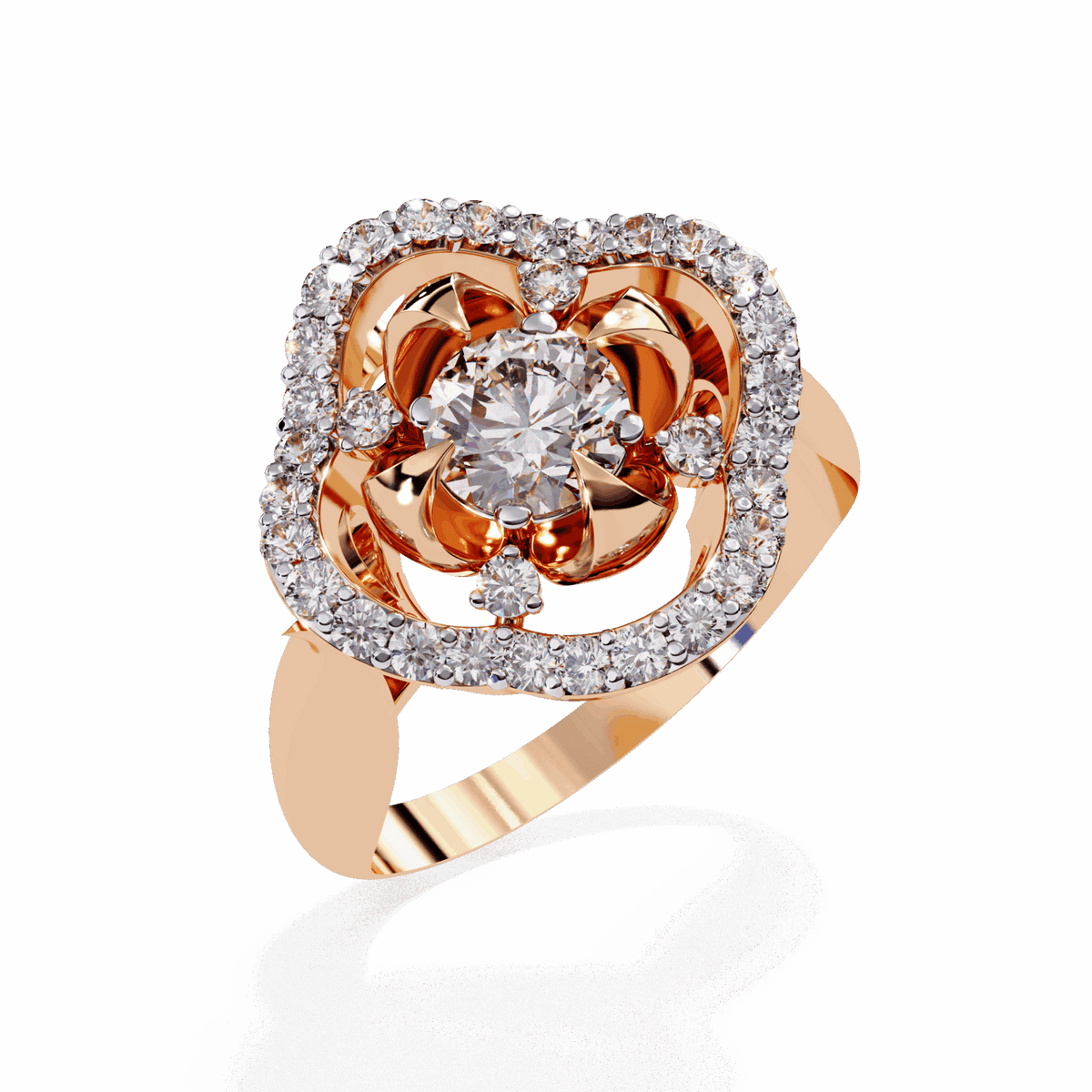 0.75 Carat Round Refined Everyday Look Ring in Moissanite | House of Estara