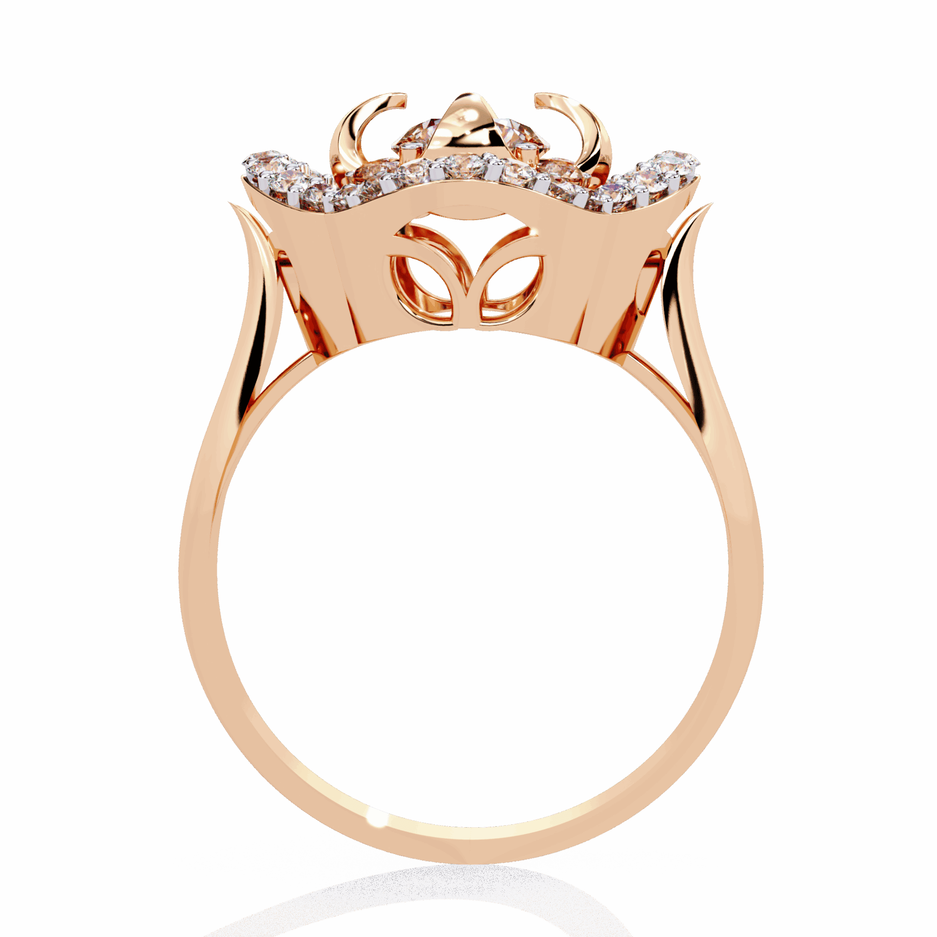 0.75 Carat Round Refined Everyday Look Ring in Moissanite | House of Estara
