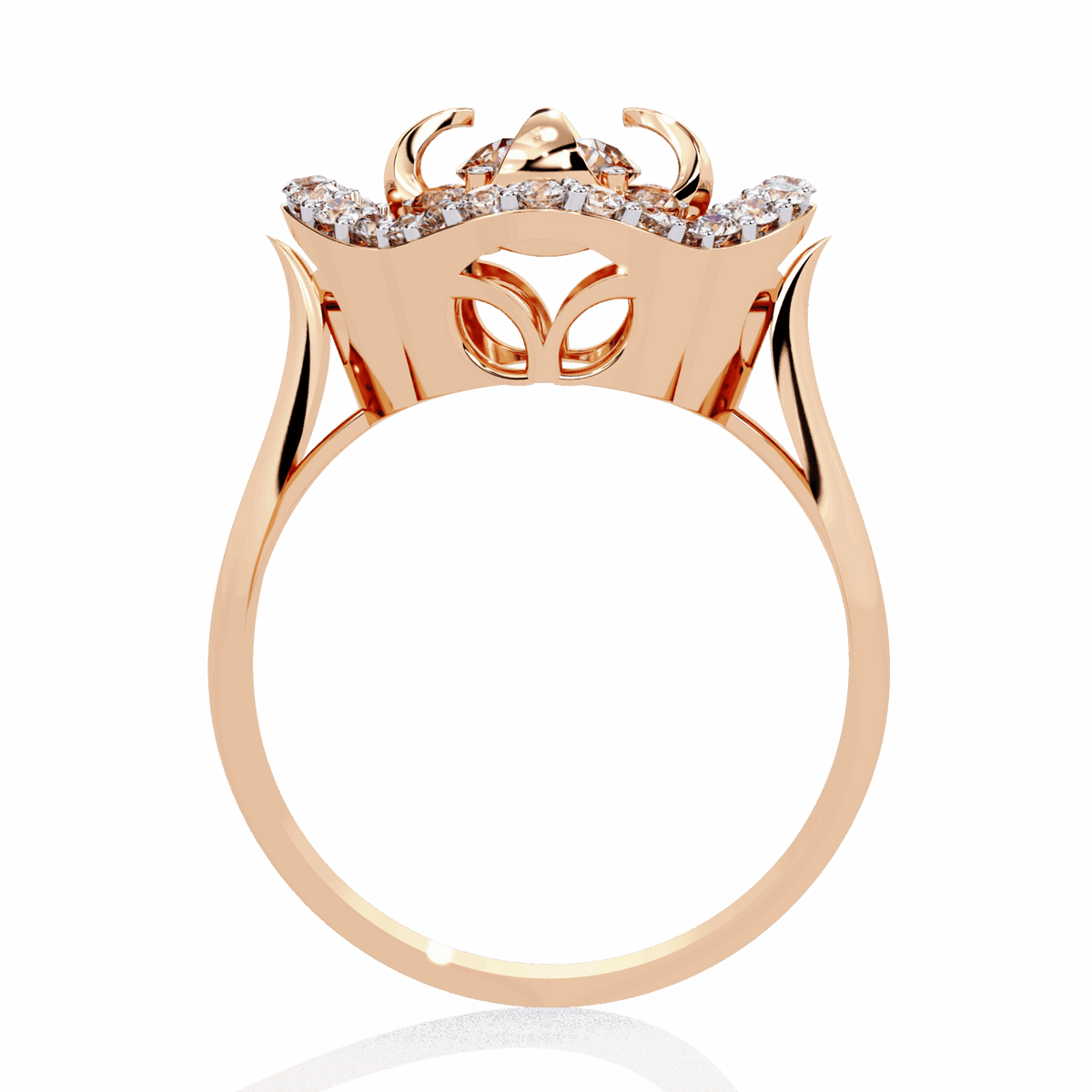 0.75 Carat Round Refined Everyday Look Ring in Moissanite | House of Estara