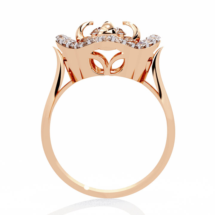0.75 Carat Round Refined Everyday Look Ring in Moissanite | House of Estara