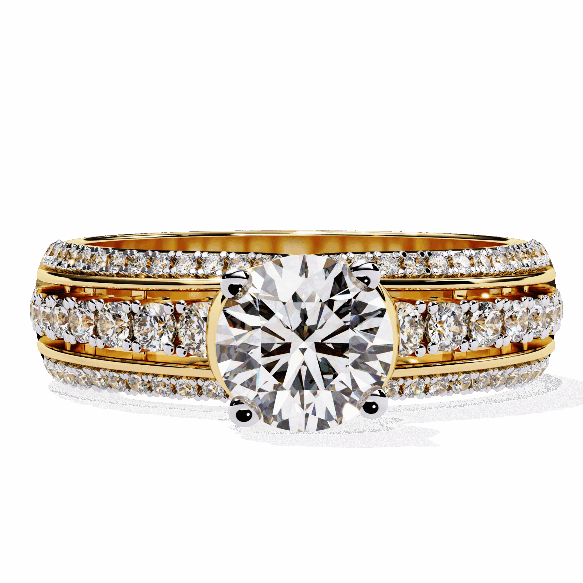 1.25 Carat Round Timeless Solitaire Wedding Band in Moissanite | House of Estara