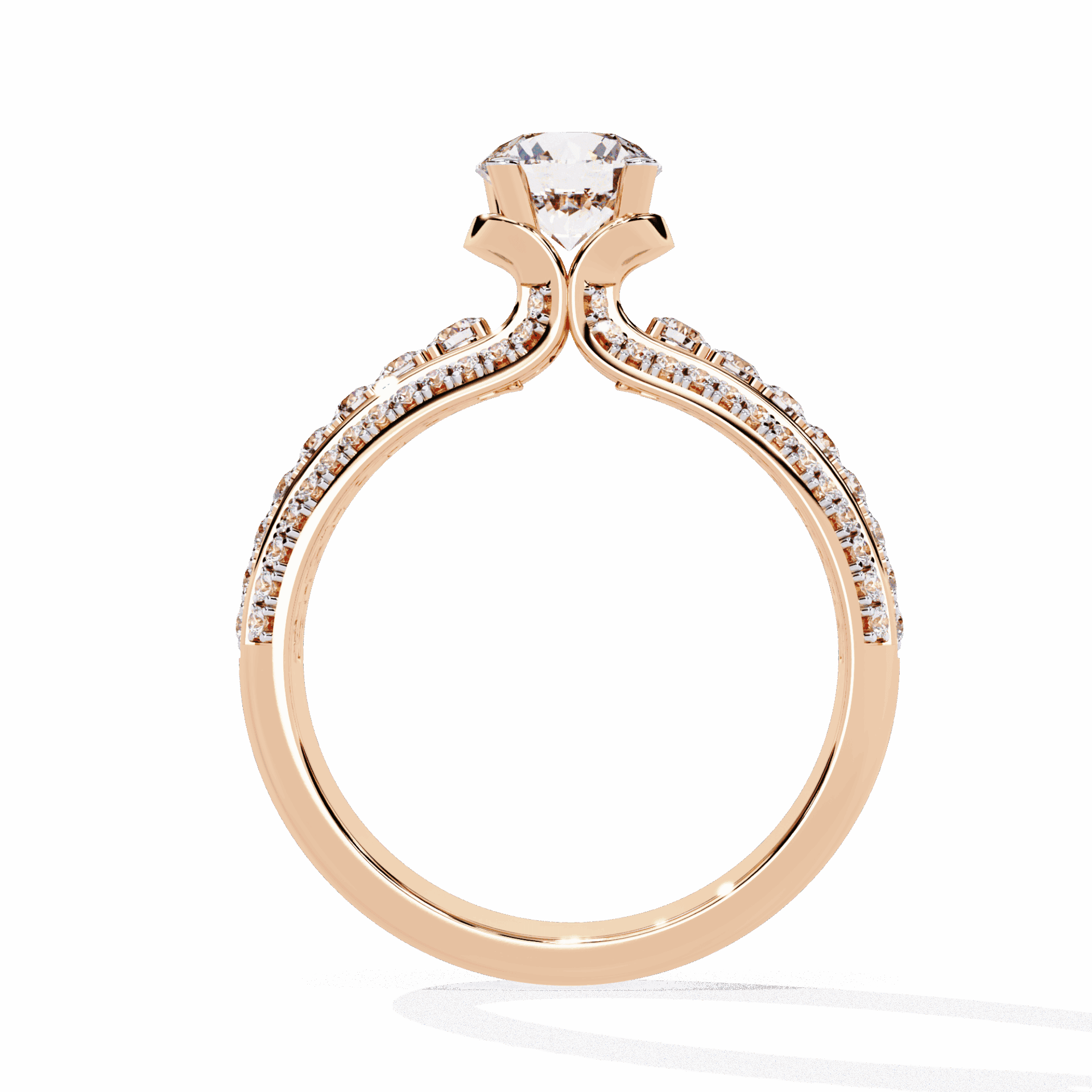 1.25 Carat Round Timeless Solitaire Wedding Band in Moissanite | House of Estara